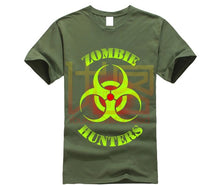 Load image into Gallery viewer, Zombie Hunter T Shirt Bio Hazard Glow L7 Gift For Halloween