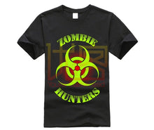Load image into Gallery viewer, Zombie Hunter T Shirt Bio Hazard Glow L7 Gift For Halloween