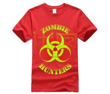 Load image into Gallery viewer, Zombie Hunter T Shirt Bio Hazard Glow L7 Gift For Halloween
