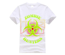 Load image into Gallery viewer, Zombie Hunter T Shirt Bio Hazard Glow L7 Gift For Halloween
