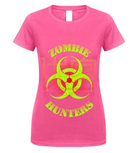 Load image into Gallery viewer, Zombie Hunter T Shirt Bio Hazard Glow L7 Gift For Halloween

