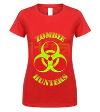 Load image into Gallery viewer, Zombie Hunter T Shirt Bio Hazard Glow L7 Gift For Halloween
